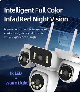 Hieasy 8MP tự động theo dõi không dây năng lượng mặt trời CCTV Camera bốn ống kính Mạng PTZ giám sát ngoài trời 360 thông minh Camera An Ninh - Product Image 5