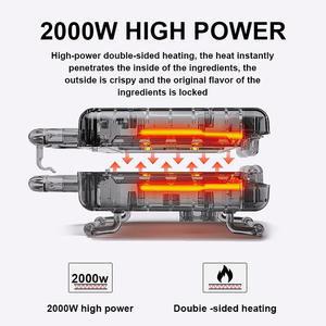 เครื่องทอด SK08034ไฟฟ้าอเนกประสงค์ใช้ใ<span class=keywords><strong>น</strong></span>เชิงพาณิชย์ย่างให้ความร้อนไม่ติดสำหรับทำพิซซ่าเครปแซ<span class=keywords><strong>น</strong></span>วิชแพน<span class=keywords><strong>เค้ก</strong></span> - Product Image 3