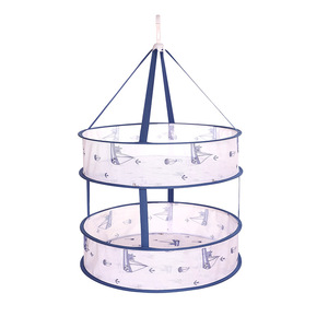 Clothes Drying Basket Round Non Woven Fabric <b>Hook</b> Type Space Saving Indoor Drying <b>Tool</b> For Clothing Organizer - Product Image 5