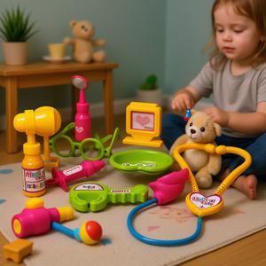 Juego de Médico para Niños, Juego Educativo de Imitación, Kit de Juguetes en Bolsa de Malla - Product Image 3