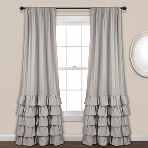 Europäische Prinzessin Stil weiße Rüschen Schicht elegante Hintergrund Semi Sheer Vorhänge Darpes für Mädchen Zimmer Wohnzimmer Schlafzimmer - Product Image 5