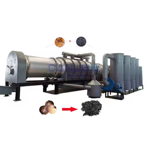 Horno de Carbonización Continua de Diseño Innovador, Fabricación Profesional en Fábrica, Carbonización de Cáscara de Coco sin Humo - Product Image 1
