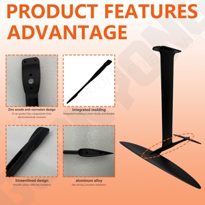 อุปกรณ์เสริมลำตัวแบบแกนหมุนสีดำขนาด560มม. สีดำพร้อมขั้วบวกสังกะสีเพื่อป้องกันการกัดกร่อน - Product Image 3