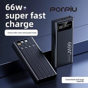 PORPIU Tragbare Power <span class=keywords><strong>Bank</strong></span> Kapazität Power <span class=keywords><strong>Bank</strong></span> Solar USB Ladegerät 10000mAh 20000mAh Batterie Kunststoff Power Banks - Product Image 3