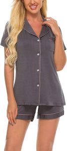 Conjunto de ropa de <span class=keywords><strong>dormir</strong></span> de Modal para mujer al por mayor-Pijamas suaves y transpirables Lounge Wear Pijamas de viscosa para la comodidad del hogar de verano - Product Image 6