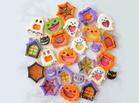 Moule à biscuits en acier inoxydable 6 pièces pour Halloween, motif citrouille et maison fantôme, fabrication directe usine, pour la pâtisserie