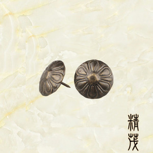 Jingmao <b>Antique</b> Chrysanthemum Staples 16/19/23mm Iron Furniture Decorative Staples For <b>Sofa</b> Box Pattern Fixing - Product Image 2