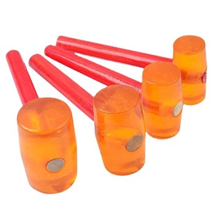 Martillo de goma transparente naranja Hongliang de 750 mm para herramienta de golpeo de pisos, decoración de edificios - Product Image 1