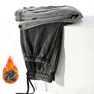 <span class=keywords><strong>Pantaloni</strong></span> della <span class=keywords><strong>Tuta</strong></span> Invernali Pesanti 500g Foderati in Pile Ispessiti con Risvolto Vendita all'Ingrosso Motivi Stampati Personalizzati per Abbigliamento Sportivo Maschile - Product Image 5