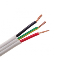 Cableado de la casa de cobre sólido de PVC de 2,5mm Cable eléctrico TPS Cable plano y cable eléctrico australiano de doble y tierra