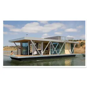 Nhà Kính Nhôm 11M Pontoon Thuyền Nước Xây Dựng Thuyền Hành Khách Nổi