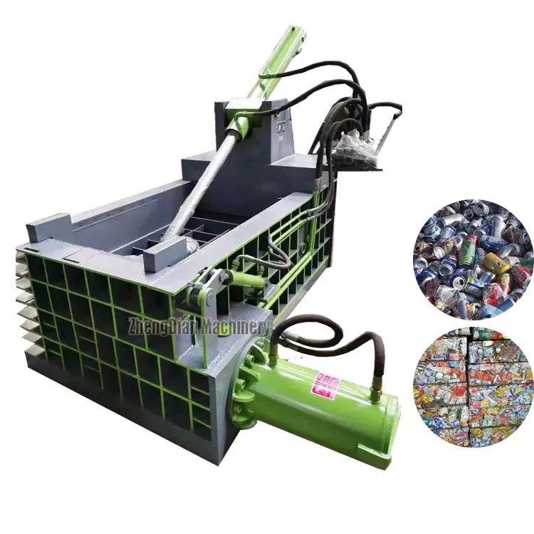हाइड्रोलिक स्क्रैप कार बेलर मशीन/अपशिष्ट पैकिंग मशीन अपशिष्ट धातु को दबाने के लिए बेलर मशीन