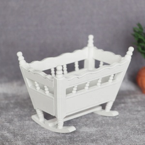 Maison de <span class=keywords><strong>poupée</strong></span> Miniature 1:12 meubles de <span class=keywords><strong>poupée</strong></span> en <span class=keywords><strong>bois</strong></span> jouets bébé <span class=keywords><strong>berceau</strong></span> meubles - Product Image 4