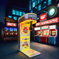 Machine de jeu de boxe à pièces, jeu électronique de boxe à marteaux, parc d'attractions de rue, enfants, métal + acrylique + verre trempé
