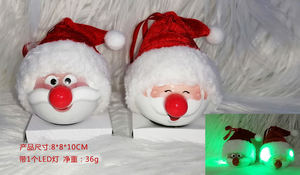 Chapeau de Père Noël en tricot personnalisable avec breloque boule - Pendentif décoratif de Noël pour l'affichage de cadeaux de Noël en magasin de détail - Product Image 2