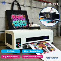 Impresora DTF Profesional de 30CM, Impresora A3 DTF para Transferencia Térmica Textil, Impresión Personalizada