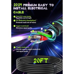 AIRDOUX 2025 Full 360 Recepción de señal Antena digital Smart Old TVs Fuente de alimentación USB de alta ganancia 3M Canales locales HD Negro - Product Image 3