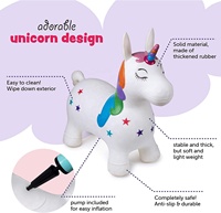 Cheval gonflable licorne pour enfants, jouet à chevaucher, cheval sauteur pour jouer à l'intérieur et à l'extérieur
