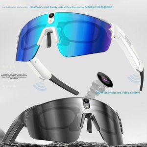 Smart Bluetooth Glasses AI Real Time Translation Voice Noise Reduction <b>Camera</b> Eyewear for Travel Workouts - Product Image 1