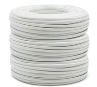 Câble téléphonique UL20251 PP 3 4 5 6 cœurs 28 30 AWG fil de gaine en PVC plat en cuivre nu