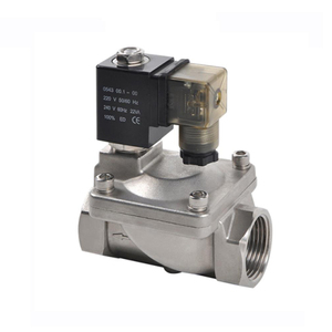 COVNA Commande Urgente Bobine de vanne solénoïde électrique en acier inoxydable 1 pouce CA 220V pour eau, air, gaz, vapeur - Product Image 5