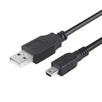 Câble USB Mini USB 2.0 Type A vers Mini B, cordon de charge tressé pour lecteur MP3, manette PS3, GPS, Playstation 3, données PDA