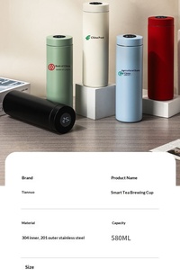 Nova Garrafa Térmica Inteligente de Aço Inoxidável com Tampa com Tela de Exibição, Mantém Quente, À Prova de Vazamentos, Caneca Térmica a Vácuo para Presente, Logotipo Personalizado - Product Image 6