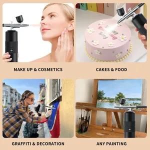 Airbrush <b>Kit</b> for Model Painting <b>Cake</b> Decorating And Hobby Crafts - Spray Gun Set with Accessories - Product Image 4