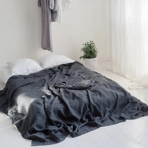 Hotel French Linen Bedsheet Luxury White <b>Bedding</b> <b>Set</b> Bed Sheet <b>Set</b> Queen King 100 Linen Case Plain Quantity Cover <b>Striped</b> - Product Image 2