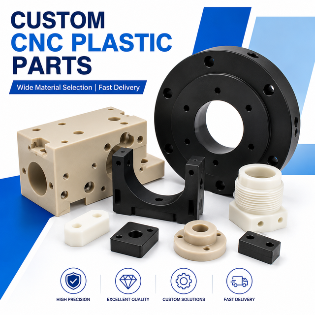 Custom PEEK CNC Machining Parts Precision Plastic Components