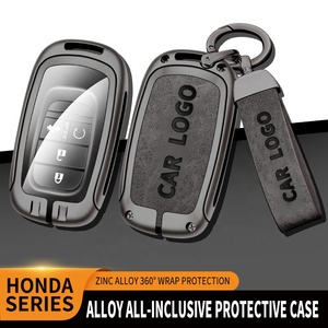 Großhandel Maßgefertigte Zinklegierung Autoschlüssel-Abdeckung Langlebige Autoschlüssel-Hülle Kratzfeste Zinklegierung Schlüsselhülle für Honda - Product Image 2