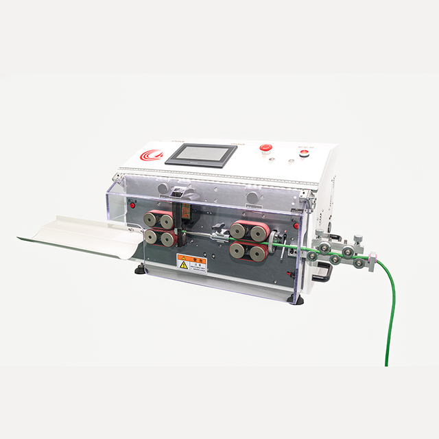 HC-608E3 Automatic Jacket Cable Wire Stripper Cutter Machine/usb Data Cable Manufacturing Machine