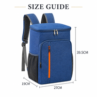 Glacière d'extérieur, sac isotherme grande capacité en tissu Oxford avec fermeture éclair et bretelles, vente en gros directe usine OEM ODM