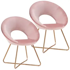Fauteuil de haute qualité <span class=keywords><strong>Chaise</strong></span> d'appoint moderne en velours rembourré de luxe avec pieds dorés Meubles de salon - Product Image 1