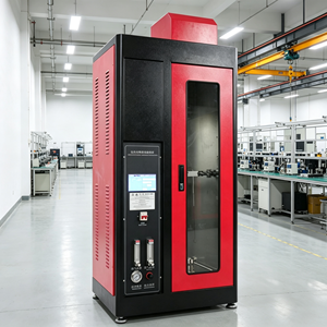 เครื่องทดสอบการเผาไหม้สายไฟแบบหน้าจอสัมผัสแนวตั้งชนิดสายเดี่ยว IEC 60332 ISO 5656 เครื่องทดสอบสายไฟ เครื่องทดสอบการเผาไหม้สายเคเบิล - Product Image 2
