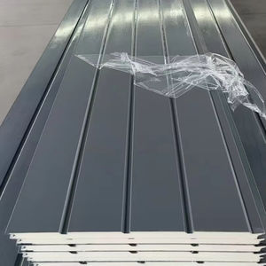 Revestimiento Metálico para Paredes, Paneles Sándwich <span class=keywords><strong>de</strong></span> Espuma <span class=keywords><strong>de</strong></span> <span class=keywords><strong>Poliuretano</strong></span> Aislantes, <span class=keywords><strong>Aislamiento</strong></span> <span class=keywords><strong>de</strong></span> PU para Cámaras Frigoríficas, Hoteles, Exteriores <span class=keywords><strong>de</strong></span> Casas, Resistentes al Fuego - Product Image 1