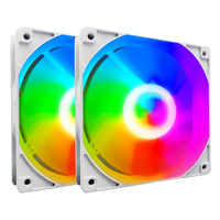Casing PC RGB 120mm kualitas terbaik pabrik MANMU kipas pendingin Gaming 12V kipas komputer 25mm bantalan cairan plastik 1200 RPM 58CFM