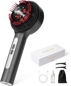 LED Scalp <b>Massager</b> EMS Hair Care Comb with Nano Mist Electric Scalp Massage Device - Product Image 1