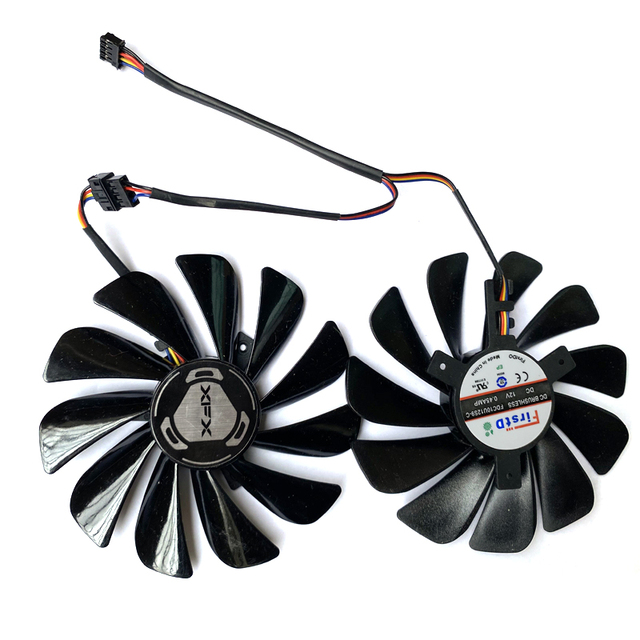 95MM 4PIN FDC10U12S9-C RX 5600XT 5700XT RX580 GPU Cooling Fan for XFX Radeon RX 5600 5700 XT RAW II Graphic Cards Fans