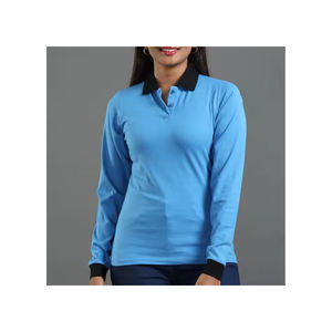 Manga completa cómoda y transpirable para mujer para Polos Patrón sólido Ropa informal de trabajo para el estilo diario sin esfuerzo - Product Image 4