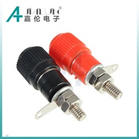 JIALUN Borne à vis électrique 4mm en laiton nickelé M4