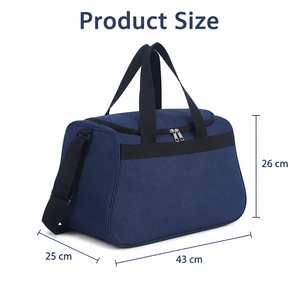 Sac de sport en toile Oxford 600D grande capacité avec logo personnalisé, sac de <span class=keywords><strong>voyage</strong></span> durable pour la nuit avec bandoulière réglable - Product Image 2