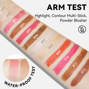 Kit de Maquillage Visage Mat Imperméable : Crayons Contour, Illuminateur, Correcteur, Blush et Ombre à Paupières Éclaircissants - Product Image 3