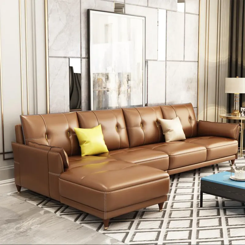 Набор диванов, современная мебель для гостиной, l-образный диван темно-зеленого цвета