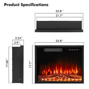 Mobile soggiorno 23 pollici piccolo fornello elettrico telecomando moderno Rv Led inserto camino - Product Image 3