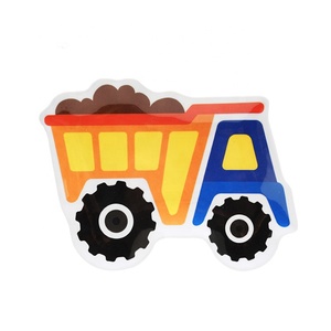 Incassable <span class=keywords><strong>pas</strong></span> cher en forme de voiture en plastique plats uniques assiettes pour enfants - Product Image 1