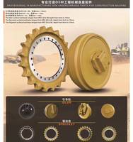 Pièces de train de roulement robustes pour bulldozer : Ensemble de rouleau tendeur avant 004902010A1200000 175-30-00574, Rouleau tendeur de guidage Zoomlion ZD320