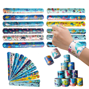 High Quality Creative Marine Animal Series <strong>Shark</strong> Slapbracelet PVC Ocean <strong>Shark</strong> Clapper Bracelet