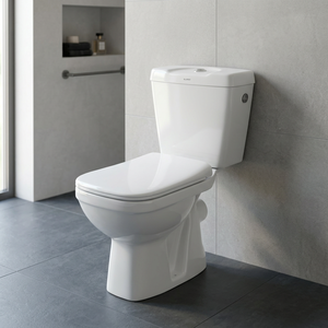 Inodoro de Cerámica Italiana de Alta Gama Vistaar, Juego de Inodoro Cuadrado de Porcelana de Dos Piezas para Baño - Product Image 1