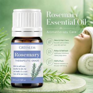 Huile Essentielle de Romarin Pressée à Froid Qualité Thérapeutique 100% Pure & Naturelle Parfum Citron Vert 5ml pour Soins de la Peau Marque Privée - Product Image 2